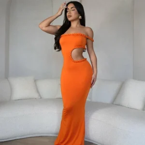 The Amber Braided Edge Gown