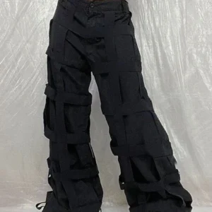 The Gridlock Trousers cotton fabric